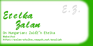 etelka zalan business card